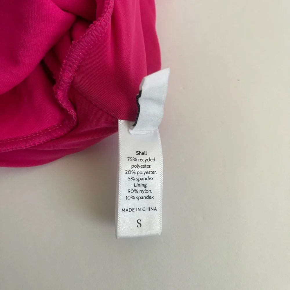 Andie Swin Ribbed Magenta Pink long Sleeve Top